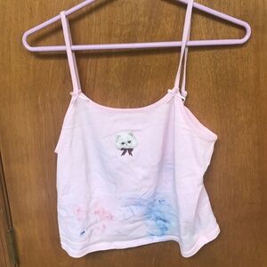Art Class Girls XL 14 Cute Cat Cami